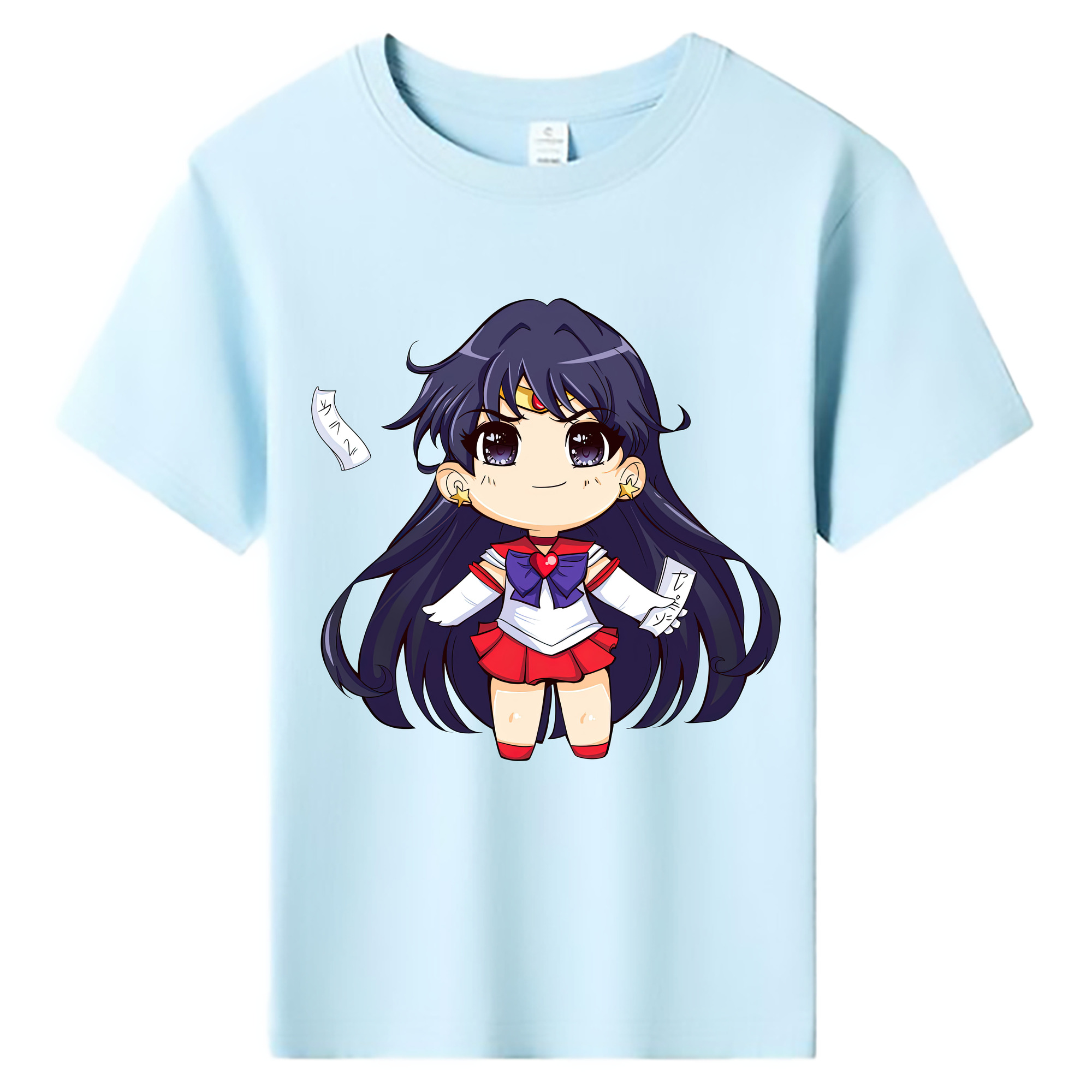 （画像用） 美少女戦士セーラームーン 火野レイ ひの レイ Sailor Moon Hino Rei （セーラーマーズ,Sailor Mars） 綿100％キッズTシャツ（フロントプリント）